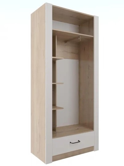 Шкаф гардеробный Ева 5 М1 дуб ирландский/белый матовый во Владикавказе - изображение 1