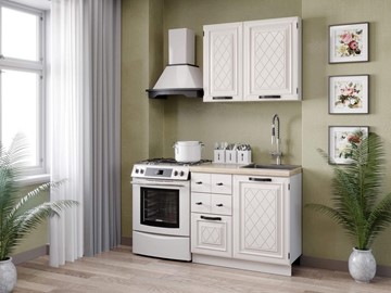 Модульный кухонный гарнитур Марина 1500(Белый/Алебастр) во Владикавказе