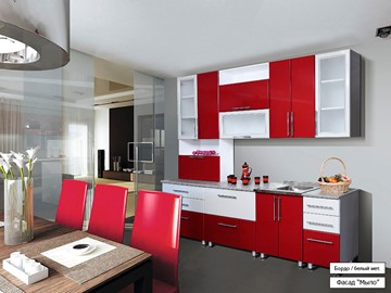 Модульная кухня Мыло 224 2600, цвет Бордо/Белый металлик во Владикавказе