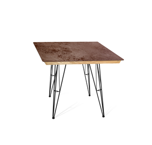Керамический кухонный стол SHT-TU10 (4 шт.)/ТT8 60/60 (черный/прозрачный лак/коричневая сепия) во Владикавказе