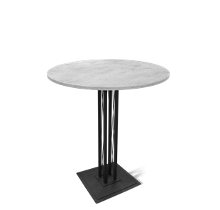 Барный стол SHT-TU6-BS1/H110 / SHT-TT 90 ЛДСП (бетон чикаго светло-серый/черный) во Владикавказе