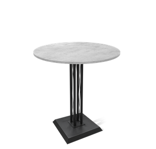 Барный стол SHT-TU6-BS2/H110 / SHT-TT 90 ЛДСП (бетон чикаго светло-серый/черный) во Владикавказе