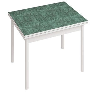 Обеденный стол СТ22, Белый/Зеленый мрамор во Владикавказе