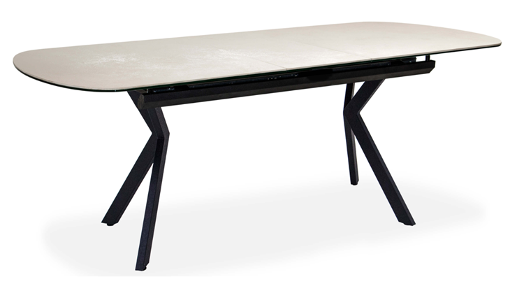 Кухонный раскладной стол Шамони 3CX 180х95 (Oxide Avorio/Графит) во Владикавказе - изображение 1