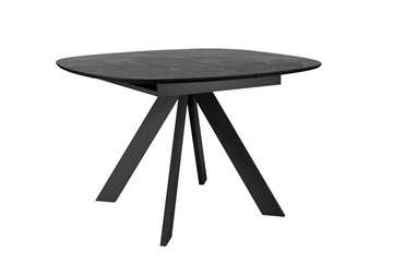 Керамический стол DikLine BK100 Керамика Черный мрамор/подстолье черное/опоры черные во Владикавказе