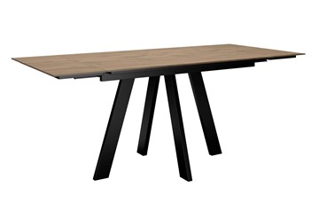Кухонный стол раскладной DikLine DM120 Дуб галифакс / опоры черные во Владикавказе - предосмотр 2
