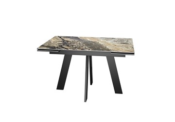 Раскладной стол DikLine SKM120 Керамика Amadeus/подстолье черное/опоры черные во Владикавказе