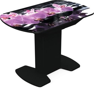 Кухонный стол раскладной Корсика исп. 2 Фотопечать (Цветы №30) 1200(1515)*800 во Владикавказе