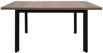 Кухонный стол раскладной Токио-2L (ноги металлические черные, дуб табако) во Владикавказе - предосмотр 4