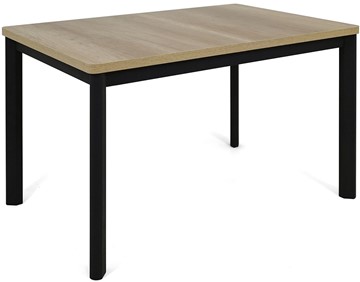 Кухонный стол раскладной Токио-3L (ноги металлические черные, дуб каньон) во Владикавказе - предосмотр