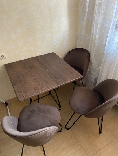 Стол на кухню SHT-TU23/H71/ТT 80 (темно-серый/палисандр) во Владикавказе - изображение 6