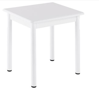 Кухонный пристенный стол НСПА-02 МДФ, белый МДФ/белое дерево/36 прямые трубки белый во Владикавказе