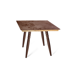 Керамический кухонный стол SHT-TU15 (4 шт.)/ТT8 60/60 (медный металлик/прозрачный лак/коричневая сепия) во Владикавказе