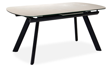 Кухонный стол раскладной Шамони 2CQ 160х90 (Oxide Avorio/Графит) во Владикавказе - предосмотр