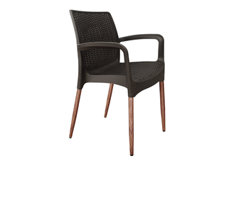 Обеденный стул SHT-ST68/S424-С (черно-коричневый/темный орех) во Владикавказе