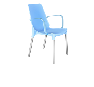 Обеденный стул SHT-ST76/S424 (голубой/хром лак) во Владикавказе