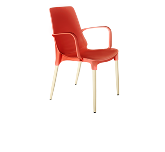 Обеденный стул SHT-ST76/S424-С (красный/ваниль) во Владикавказе