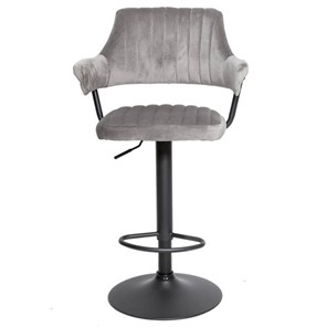 Мягкий барный стул КАНТРИ WX-2917 вельвет светло-серый во Владикавказе