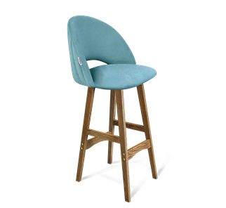 Барный стул SHT-ST34-1 / SHT-S65 (голубая пастель/дуб брашированный коричневый) во Владикавказе