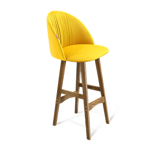 Барный стул SHT-ST35-1 / SHT-S65 (имперский жёлтый/дуб брашированный коричневый) во Владикавказе