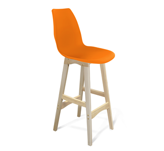 Барный стул SHT-ST29/S65 (оранжевый ral2003/прозрачный лак) во Владикавказе