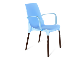 Обеденный стул SHT-ST76/S424-F (голубой/коричневый муар) во Владикавказе
