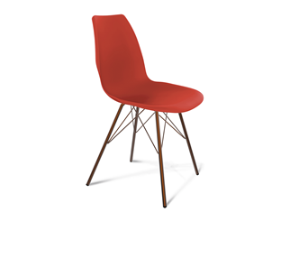 Обеденный стул SHT-ST29/S37 (красный ral 3020/медный металлик) во Владикавказе