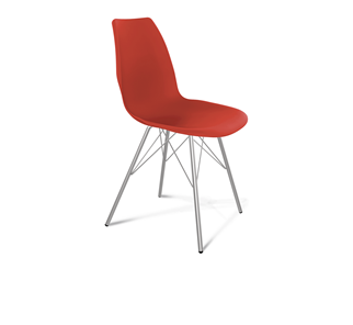 Обеденный стул SHT-ST29/S37 (красный ral 3020/хром лак) во Владикавказе
