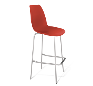 Барный стул SHT-ST29/S29 (красный ral 3020/хром лак) во Владикавказе - предосмотр