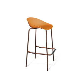 Барный стул SHT-ST19/S29 (оранжевый/медный металлик) во Владикавказе
