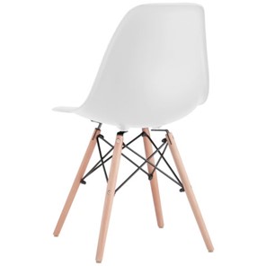 Комплект стульев 4 шт. BRABIX "Eames CF-010", пластик белый, опоры дерево/металл, 532630, 2033A во Владикавказе