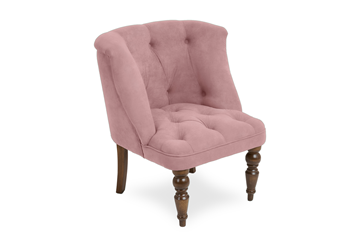 Мягкое кресло Бриджит розовый ножки коричневые во Владикавказе