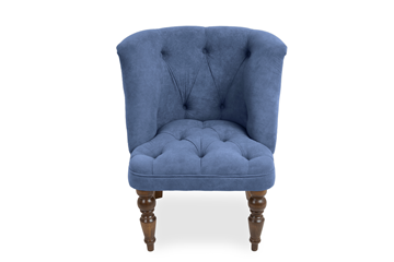 Мягкое кресло Бриджит синий ножки коричневые во Владикавказе