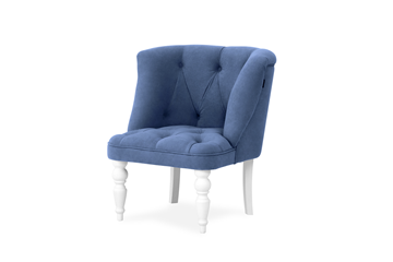 Кресло Бриджит синий ножки белые во Владикавказе