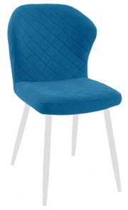Обеденный стул 239 синий, ножки белые во Владикавказе