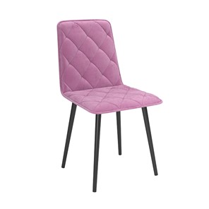 Кухонный стул Антика, велюр тенерифе розовый/Цвет металл черный во Владикавказе