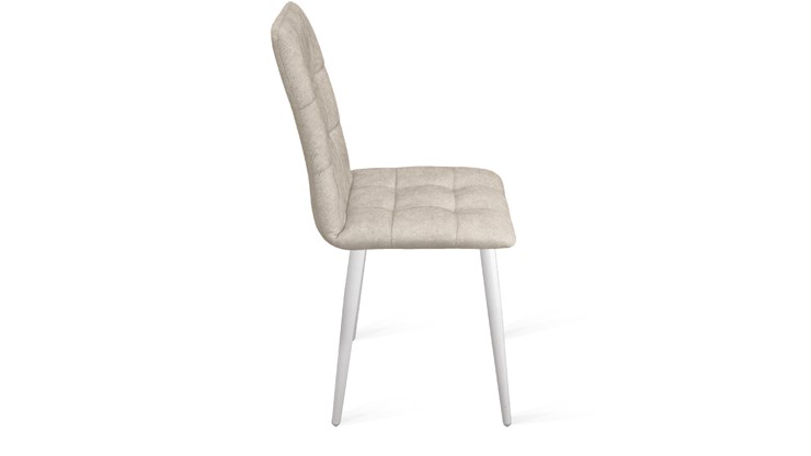Обеденный стул Аспен К1С (Белый матовый/Микровелюр Duna Brilliant) во Владикавказе - изображение 1