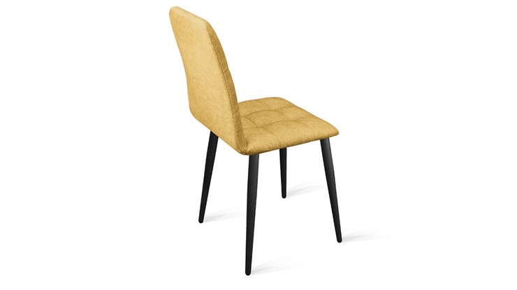 Обеденный стул Аспен К1С (Черный муар/Микровелюр Duna Curcuma) во Владикавказе - изображение 2
