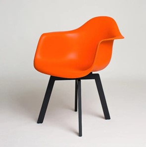 Обеденный стул DSL 330 Grand Black (Оранжевый) во Владикавказе - предосмотр