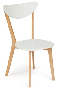 Обеденный стул MAXI (Макси), бук/МДФ 86x48,5x54,5 Белый/Натуральный Бук арт.19584 во Владикавказе