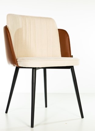 Обеденный стул Пенелопа коричневый/молочный во Владикавказе - изображение