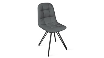 Обеденный стул Райс К4 (Черный муар/Кож.зам Polo Graphite) во Владикавказе