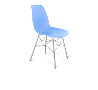 Обеденный стул SHT-ST29/S107 (голубой pan 278/хром лак) во Владикавказе