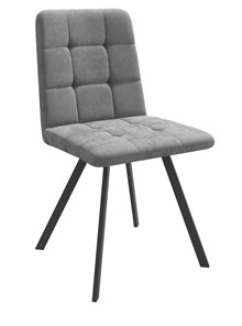 Обеденный стул Dikline 281 PRO Микровелюр B22 Grey опоры черные во Владикавказе