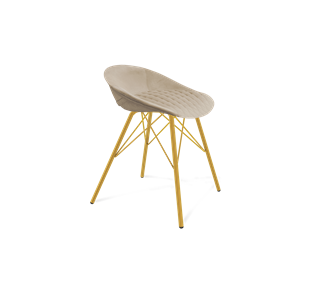 Обеденный стул SHT-ST19-SF1 / SHT-S37 (ванильный крем/золото) во Владикавказе
