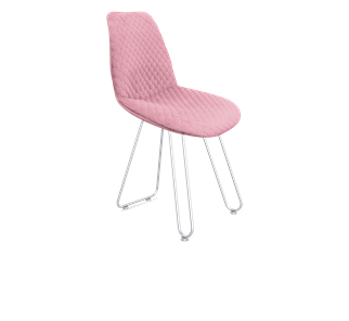 Обеденный стул SHT-ST29-С22 / SHT-S106 (розовый зефир/хром лак) во Владикавказе