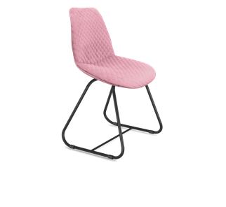 Обеденный стул SHT-ST29-С22 / SHT-S38 (розовый зефир/черный муар) во Владикавказе - предосмотр