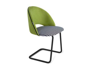 Обеденный стул SHT-ST34-3 / SHT-S45-1 (оливковый/гусиная лапка/черный муар) во Владикавказе