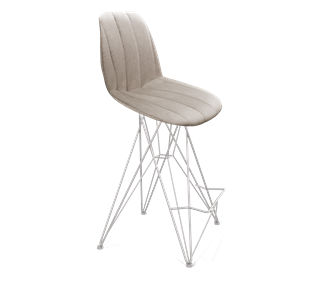 Полубарный стул SHT-ST29-С22 / SHT-S66-1 (лунный камень/хром лак) во Владикавказе