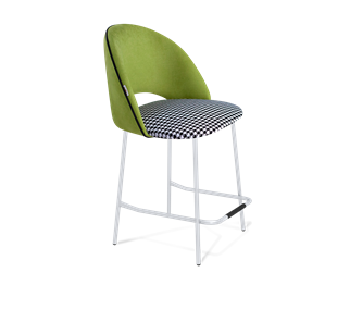 Полубарный стул SHT-ST34-3 / SHT-S29P-1 (оливковый/гусиная лапка/хром лак) во Владикавказе